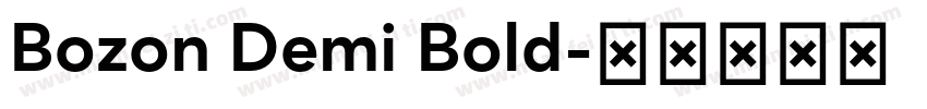 Bozon Demi Bold字体转换